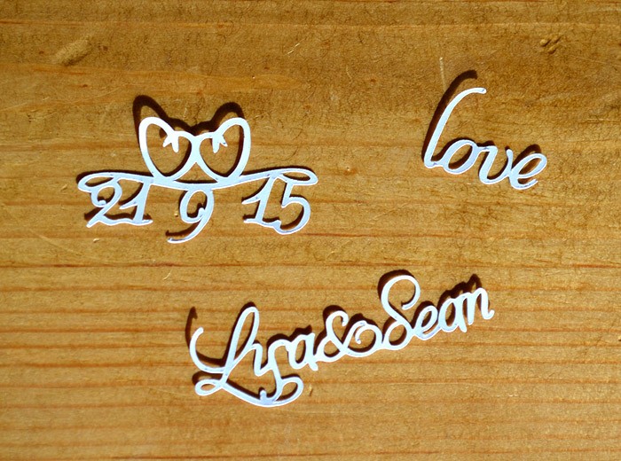 personalised papercut message